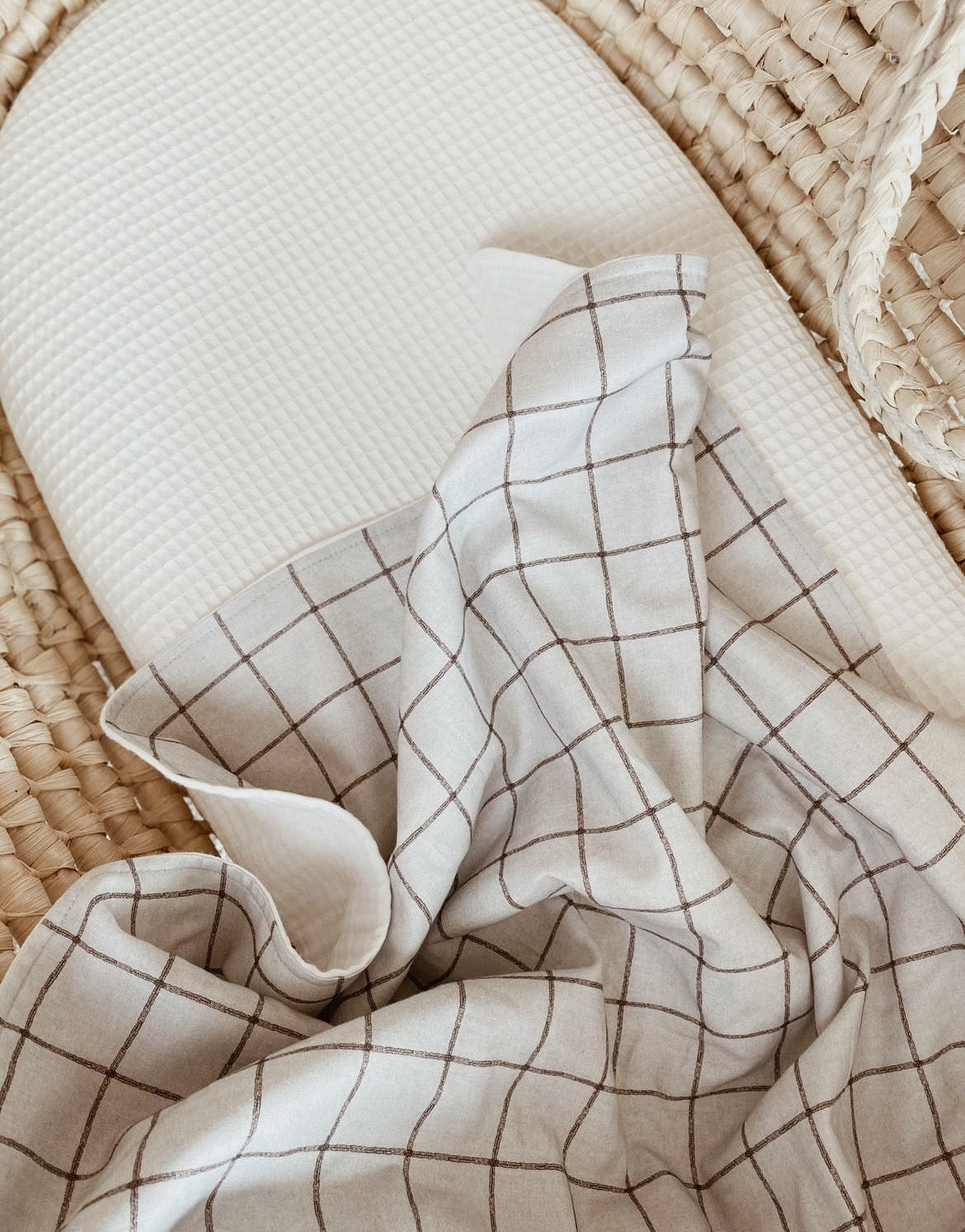 Pastel Plaid Muslin Baby Blanket