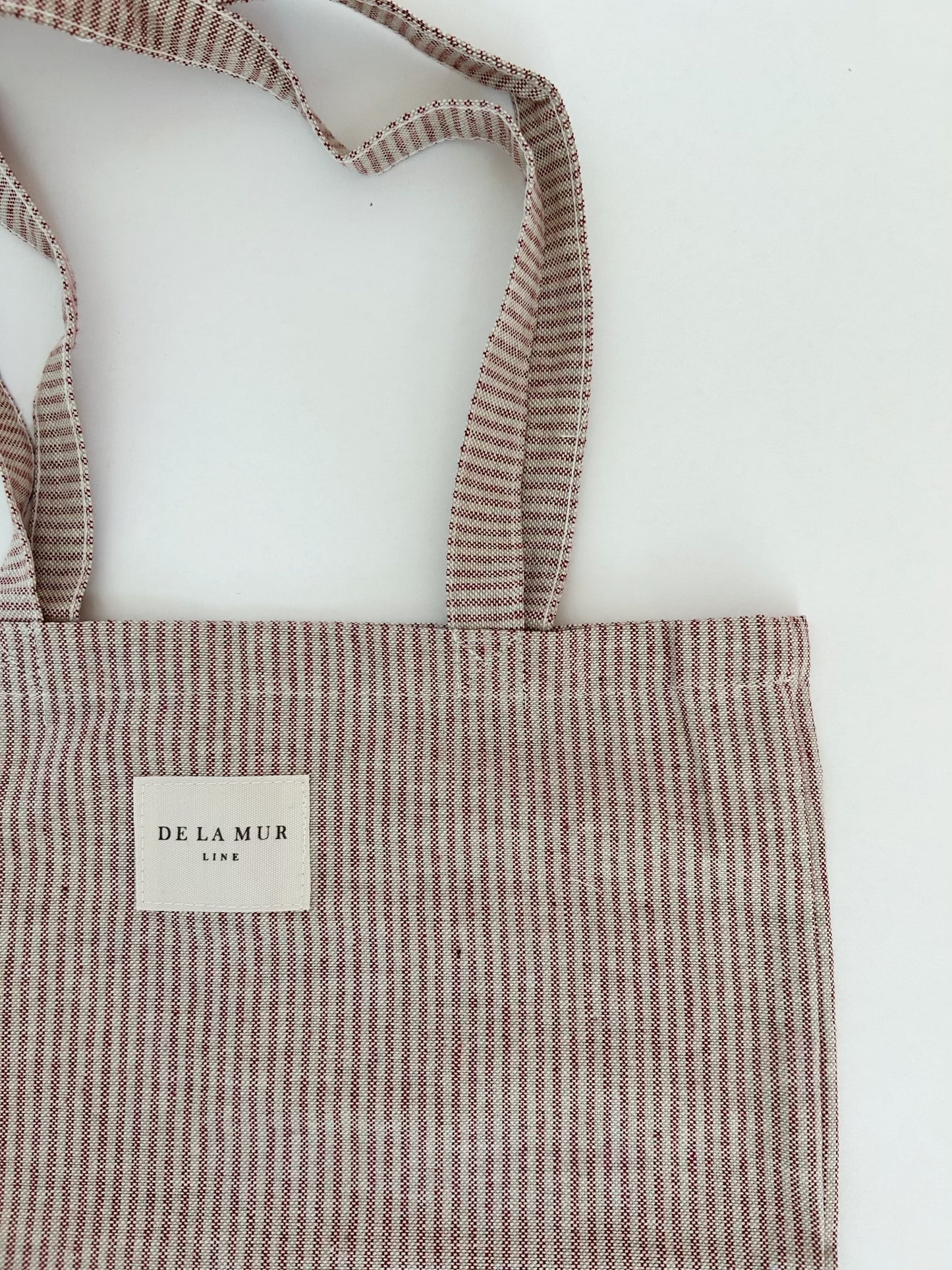 Soft Pink Striped Tote