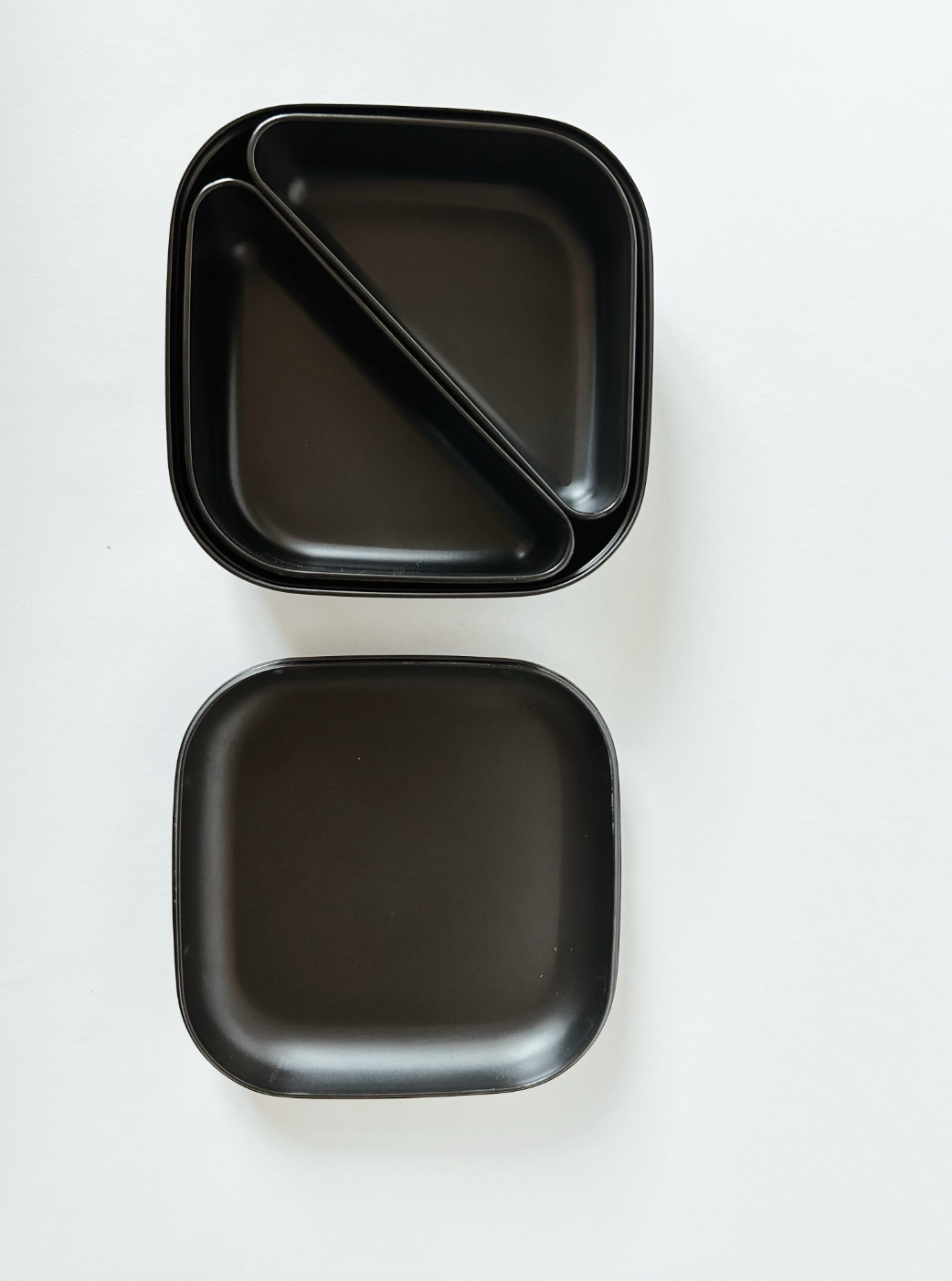 Black Square Bento Lunch Box
