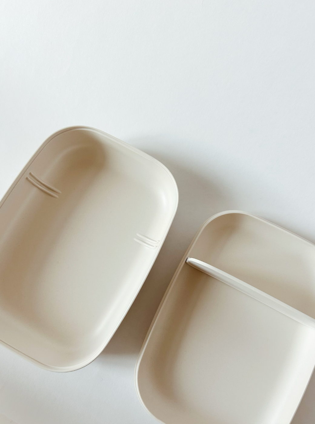 Off-White Rectangular Bento Lunch Box